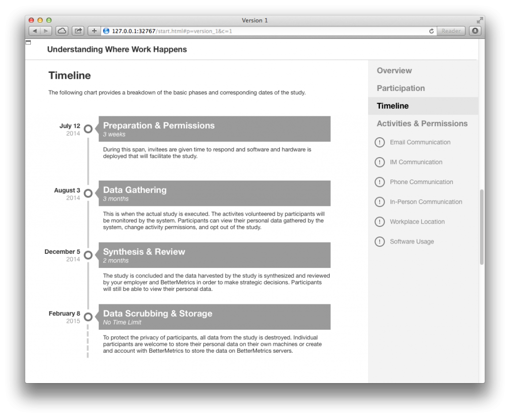 Study Overview - Timeline